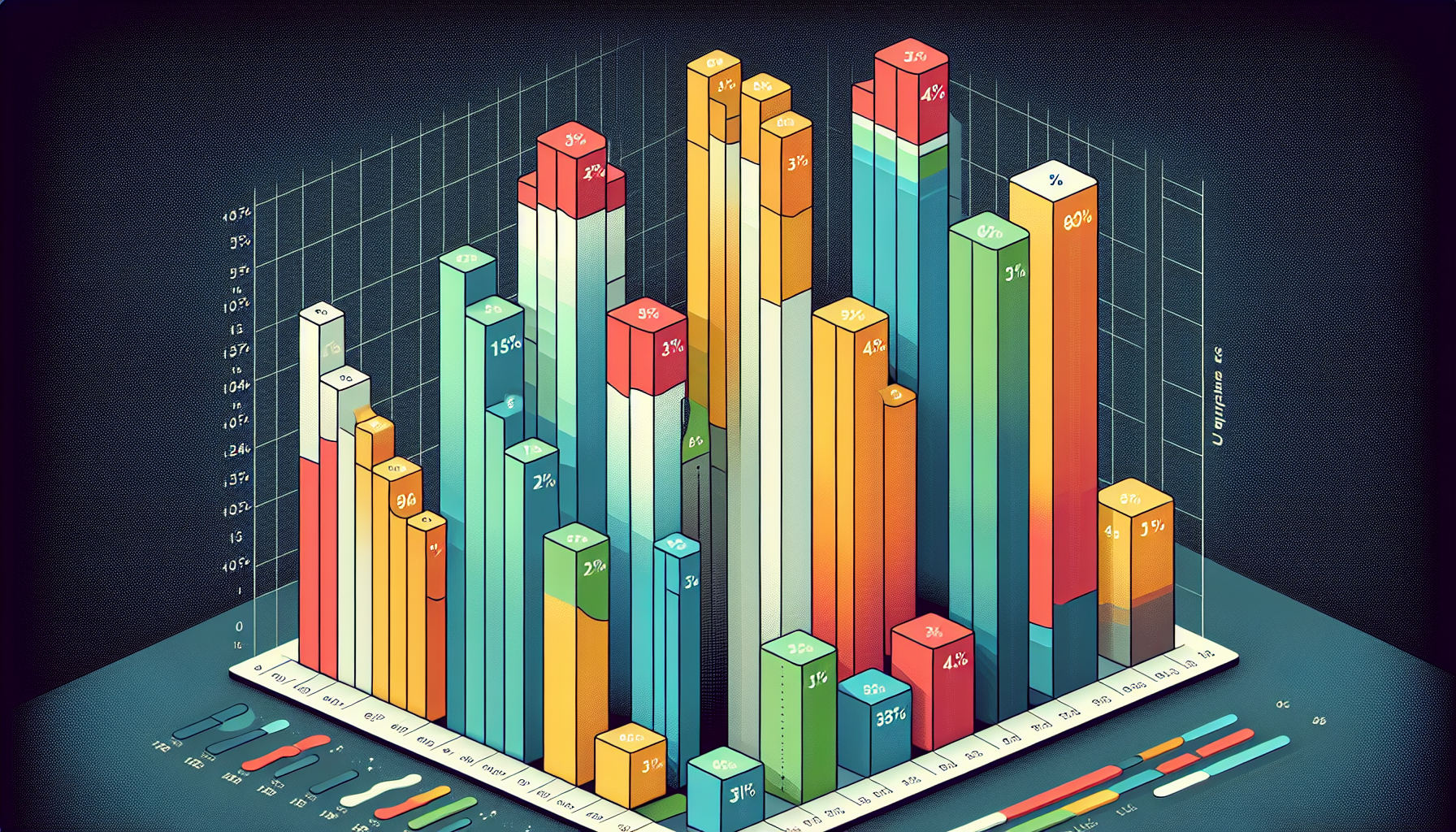 Imagen que muestra una gráfica comparativa de uptime de diferentes proveedores de hosting.