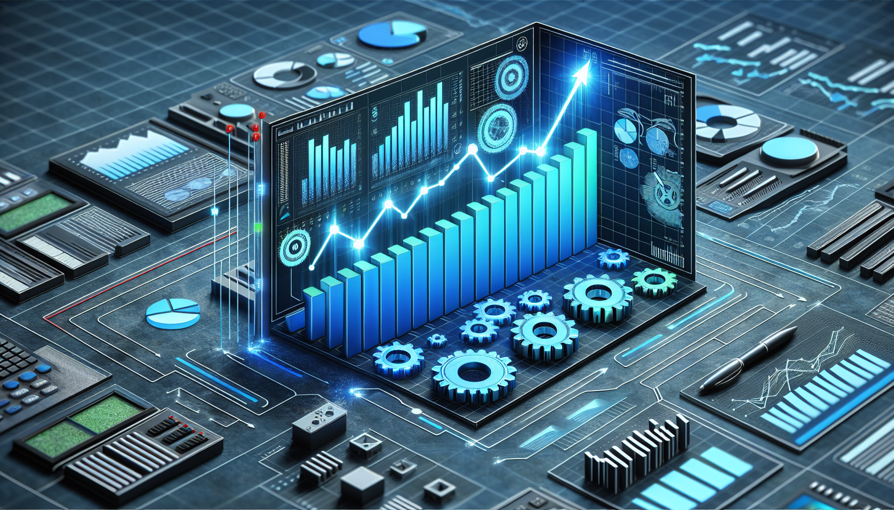 Gráfico que muestra un incremento en la eficiencia operativa tras implementar un VPS