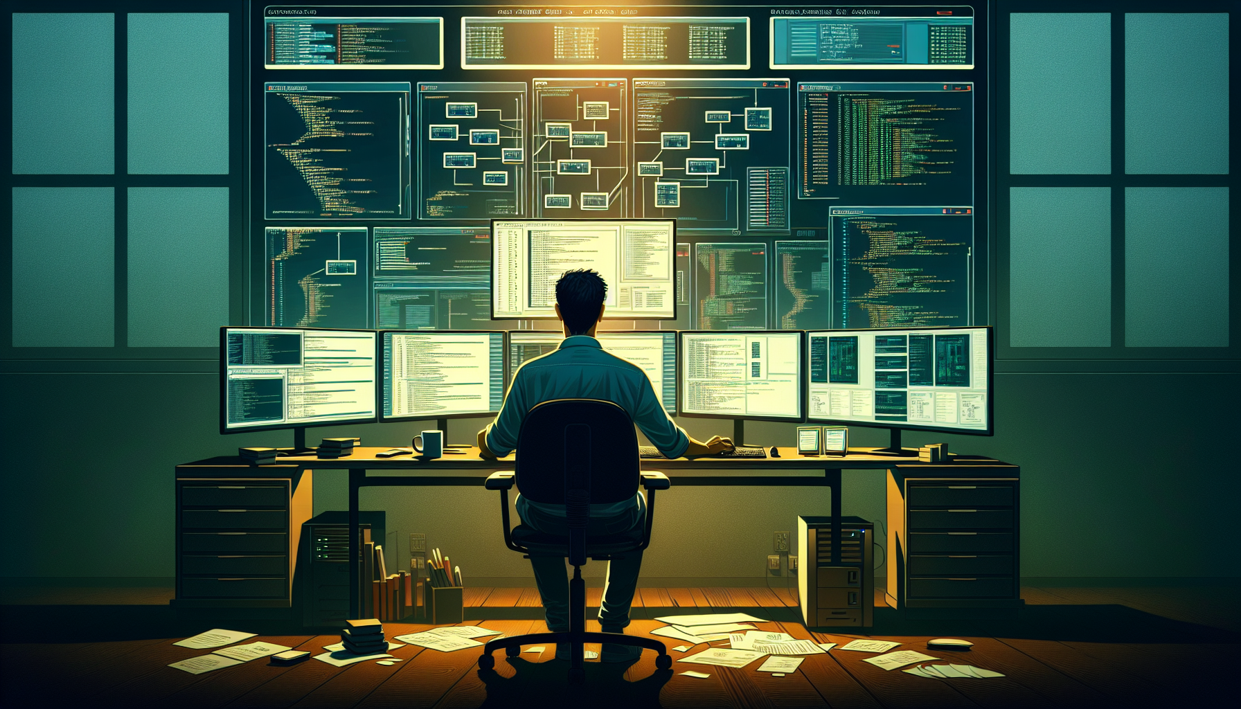 Imagen ilustrativa de un administrador de sistema configurando un VPS